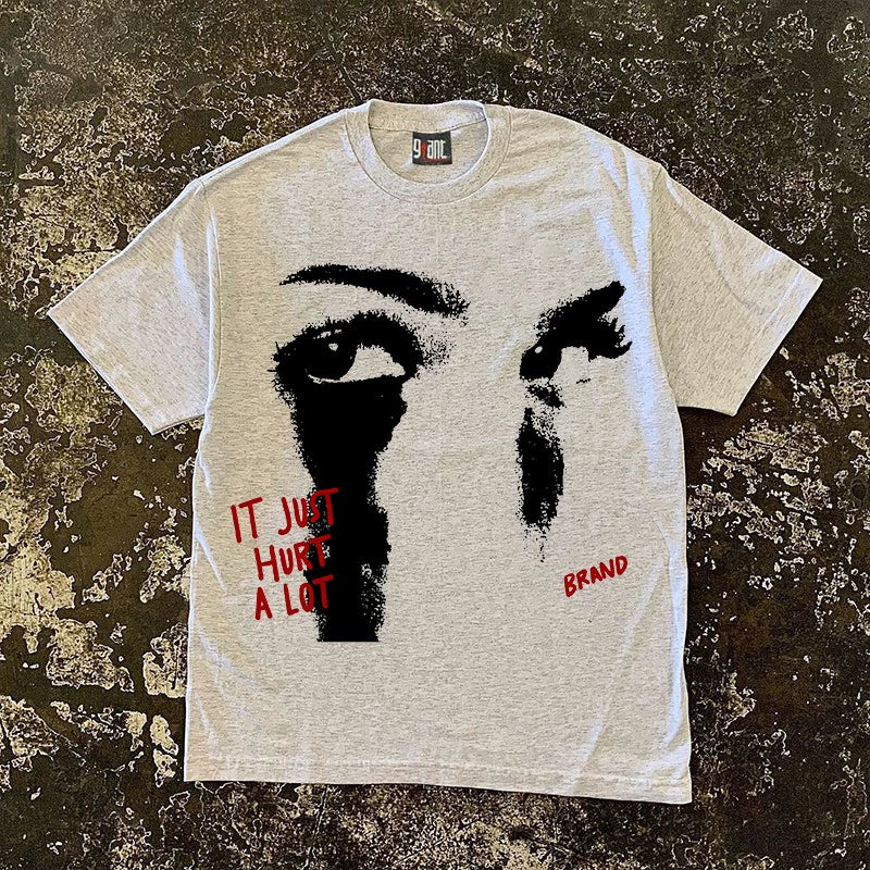 Woman Crying Graphic T-shirt with Quote