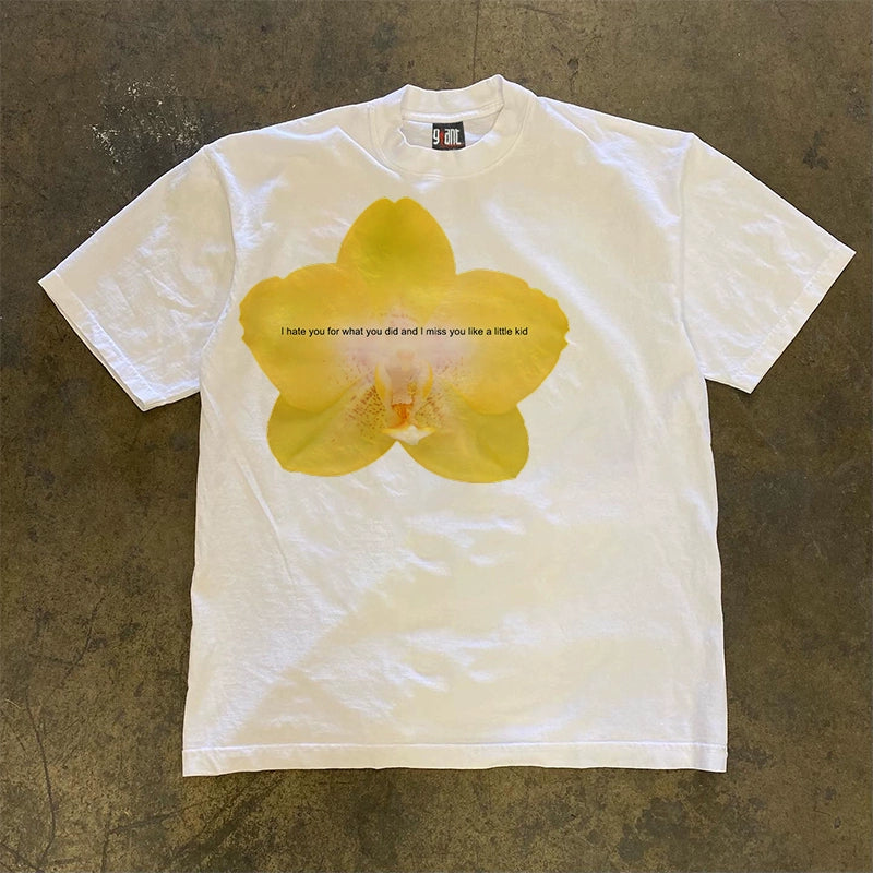 Yellow Flower T-shirt with Quote