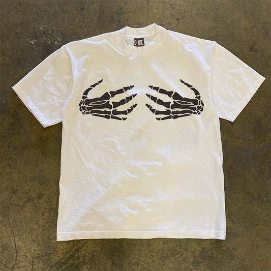 Skull Hands Graphic T-shirt