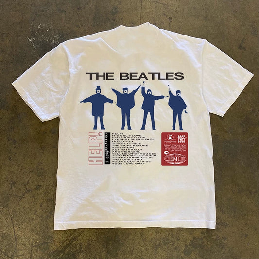 Beatles Rock Hip Hop Graphic T-shirt