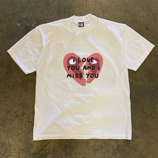Broken Heart Graphic T-shirt with Quote