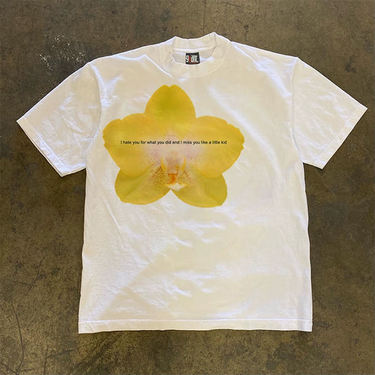 Yellow Flower T-shirt with Quote