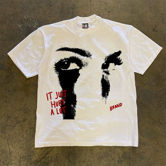 Woman Crying Graphic T-shirt with Quote