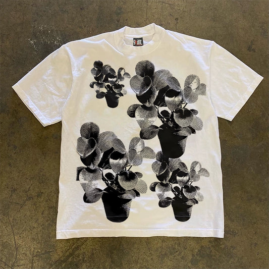 Potted Flowers Graphic T-shirt